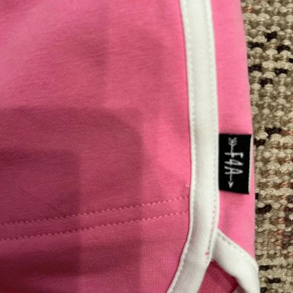 NWT feather 4 arrow Daisy Track Shorts in Prism Pink - Picture 3 of 9